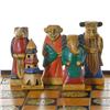 Image 6 : Hand Painted Marble Chess Set Wooden Box (CLB-272)