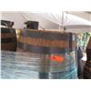 Image 2 : Qty 16 Wooden Barrel Halves w/ Metal Bindings