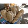 Image 2 : Pallet Multiple Woven Baskets, Allen Roth Flashmount Ceiling Fixtures, etc