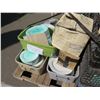 Image 8 : Pallet Multiple Plates, Patterned Bowls, Saturn Chargers, etc Misc Size & Colors