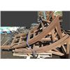 Image 1 : Pallet Multiple Curved Wooden Lattice Arch Sections, Metal Fixtures, Hardware, etc