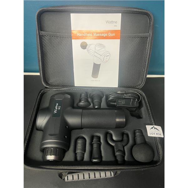 Lot of 1 Wattne W2 Handheld Deep Tissue Massage Gun
