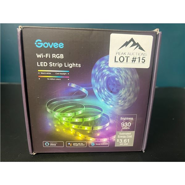 Lot of 1 Govee WiFi RGB Smart LED Strip Lights (32.8FT)