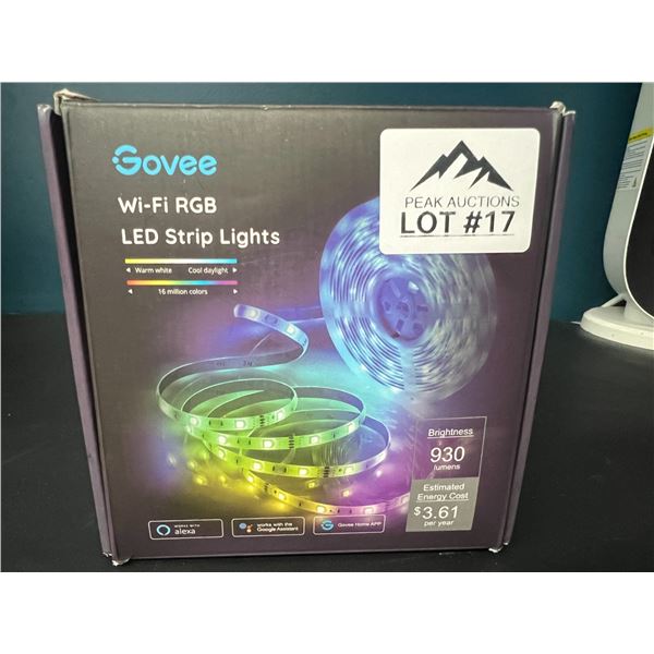 Lot of 1 Govee WiFi RGB Smart LED Strip Lights (32.8FT)