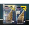 Image 1 : Lot of 2 Bosch Titanium Drill Bit Sets