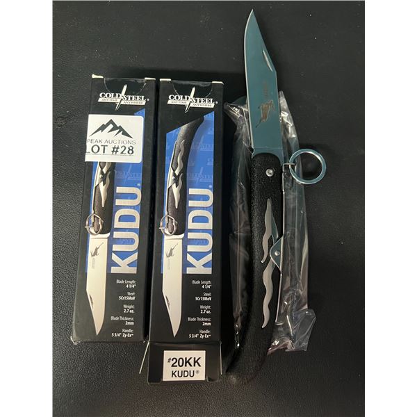 Lot of 2 Cold Steel Kudu Folding Knives