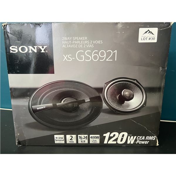 Lot of Sony XS-GS6921 6 x 9in 2-Way Coaxial Car Speakers