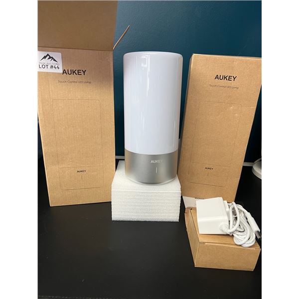 Lot of 2 Aukey Touch Control LED Lamps w/ Multi-Color Options