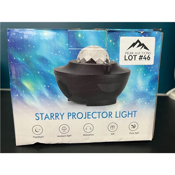 Lot of 1 Starry Night Galaxy Star Light Projector w/ Remote Control