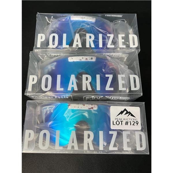 Lot of 3 Pit Viper Polarized Sunglasses