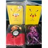 Image 1 : Lot of 4 Pokemon Leather 4-Pocket Premium Card Binders
