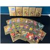 Image 1 : Lot of 5 Packs of Fan Art Gold Foil Pokemon Cards