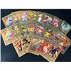 Image 2 : Lot of 5 Packs of Fan Art Gold Foil Pokemon Cards