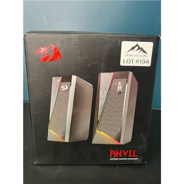 Lot of 1 RedDragon Anvil RGB Light-Up Stereo Gaming Desktop Speakers (2pcs)