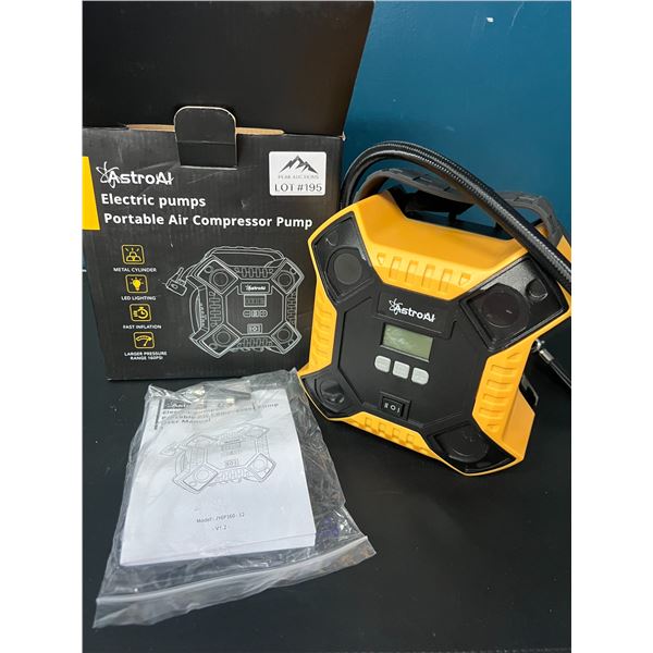 Lot of 1 AstroAi Electric Portable Air Compressor Pump