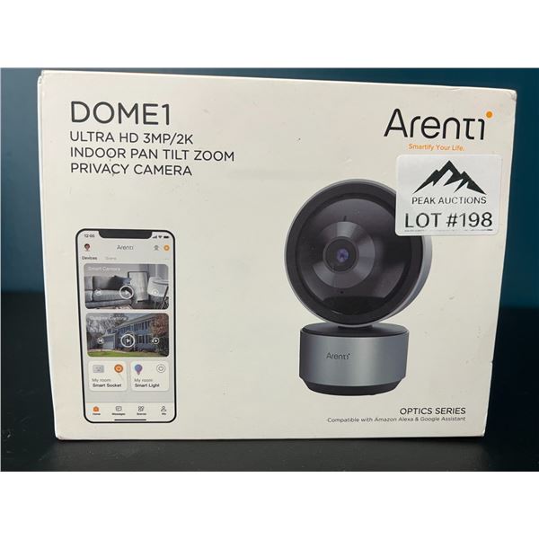 Lot of 1 Arenti Dome1 Ultra HD Indoor Pan Tilt Zoom Camera