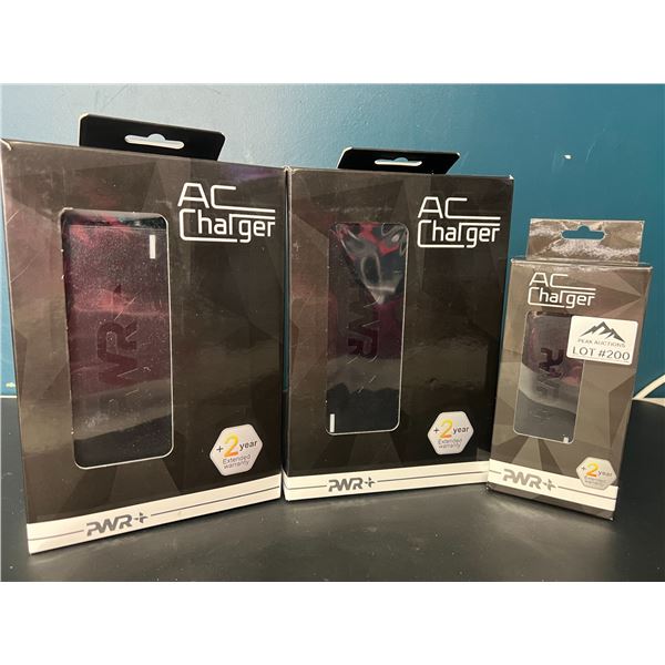 Lot of 3 AC PWR+ Chargers