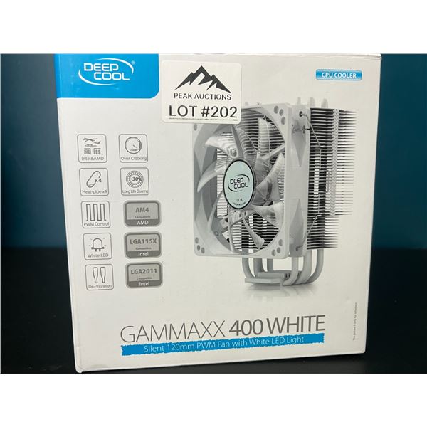 Lot of 1 DeepCool GAMMAXX 400 White CPU Cooler