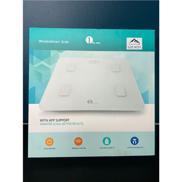 Lot of 1 Wireless Smart Body Scale w/ App Support