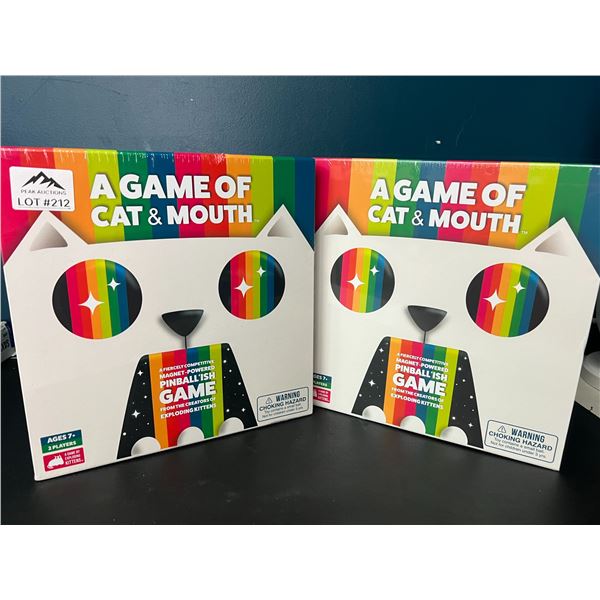 Lot of 2 "A Game of Cat & Mouth" (By Exploding Kittens) Board/Party Game