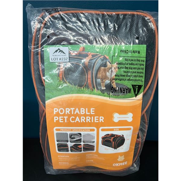 Lot of 1 Portable Pet Carrier Bag for Cats or Dogs