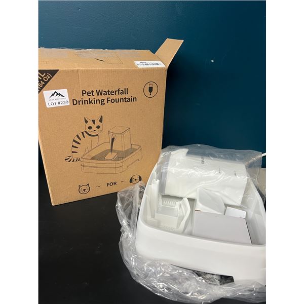 Lot of 1 Pet Waterfall Drinking Fountain