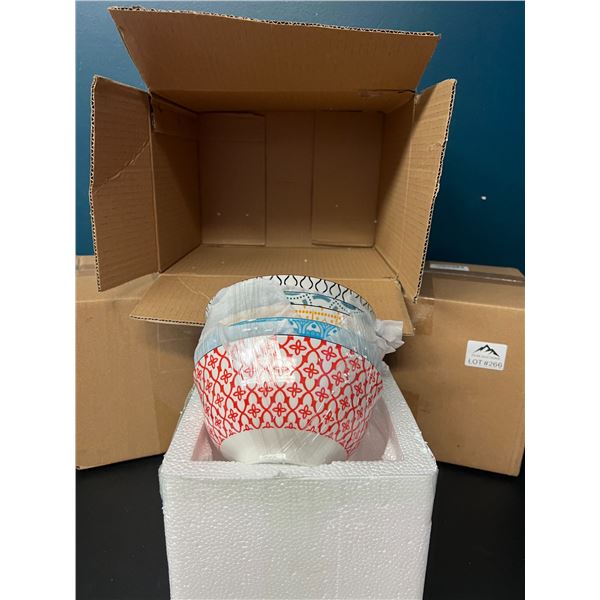 Lot of 3 Boxes of Ceramic Bowls - 5PCS per box