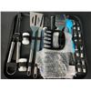 Image 2 : Lot of 1 25PC BBQ Accessories Set w/ Case