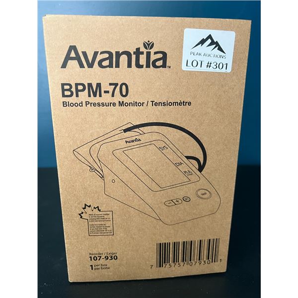 Lot of 1 Avantia Blood Pressure Monitor
