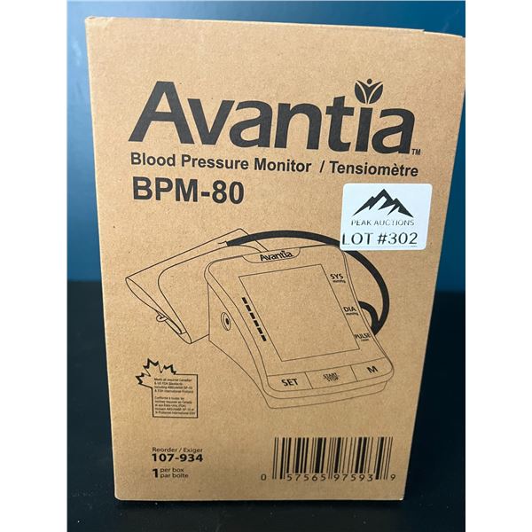 Lot of 1 Avantia Blood Pressure Monitor