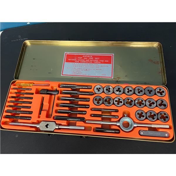 Lot of 1 40PC Tap and Die Tool Set (*Used)