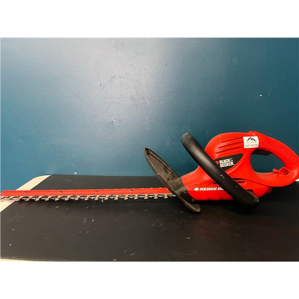Lot of 1 Black and Decker Hedge Trimmer (*Used)