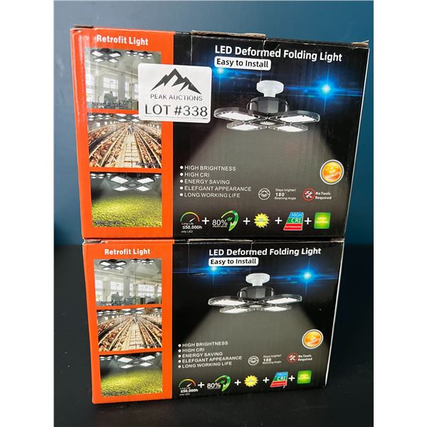 Lot of 2 LED Deformable Folding Lights