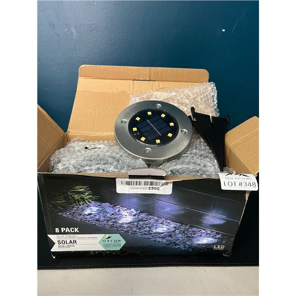 Lot of 1 8PACK Solar LED Halo Style Lights for Lawn/Garden