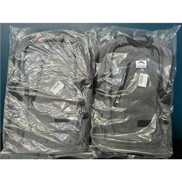 Lot of 2 Laptop Backpacks - Grey