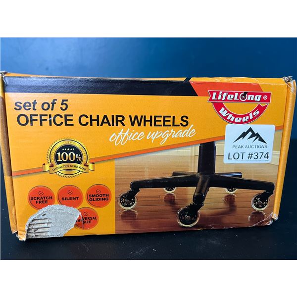 Lot of 1 5Pack Roller Blade Style Wheels for Office Chairs
