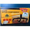 Image 1 : Lot of 1 5Pack Roller Blade Style Wheels for Office Chairs