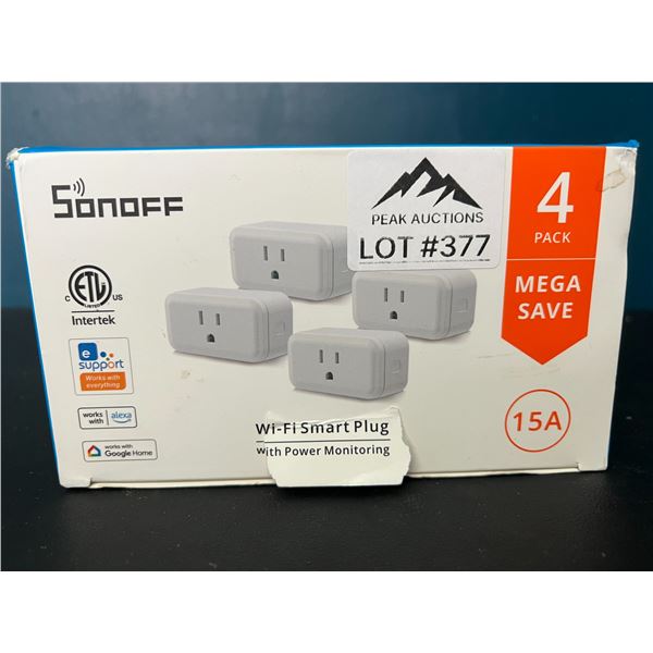 Lot of 1 4pack Sonoff Wi-Fi Smart Plugs