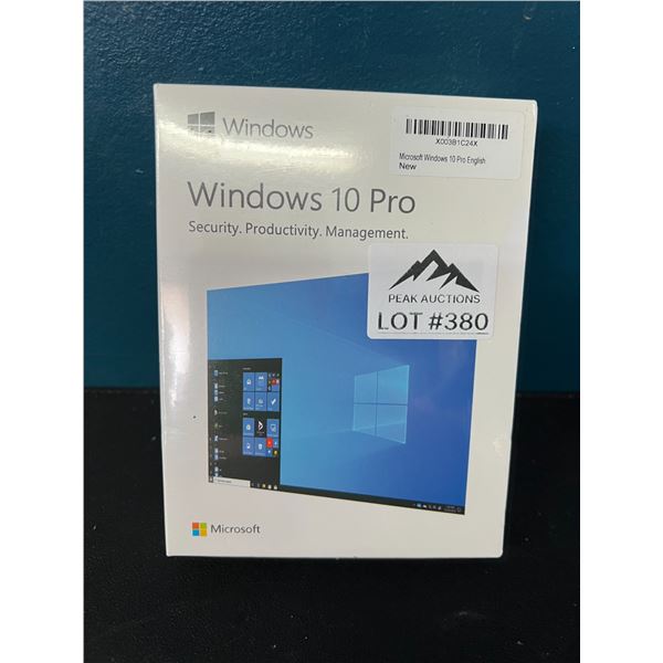 Lot of 1 Windows 10 Pro Install/Download Software