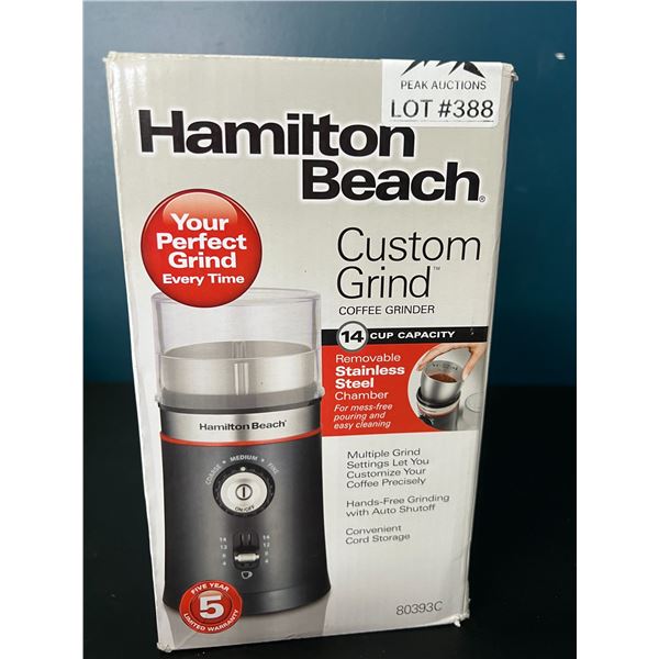 Lot of 1 Hamilton Beach Custom Grind Coffee Grinder