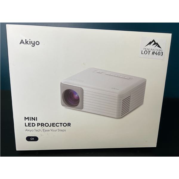Lot of 1 Akiyo O1 Mini LED Portable Projector