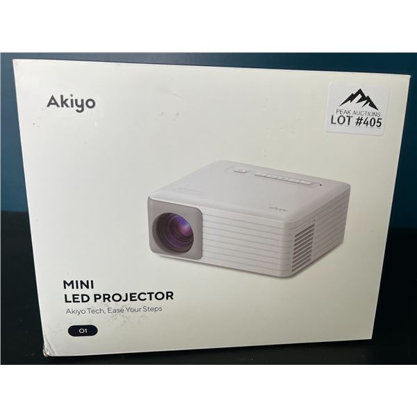 Lot of 1 Akiyo O1 Mini LED Portable Projector
