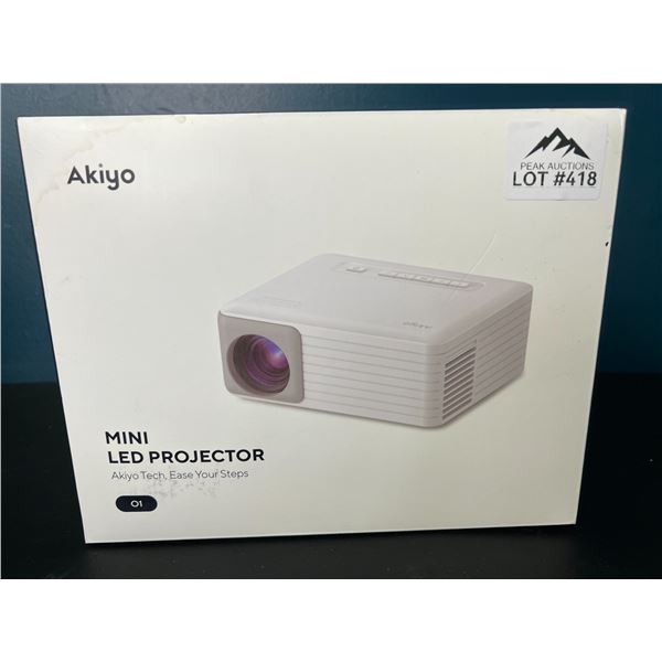 Lot of 1 Akiyo O1 Mini LED Portable Projector