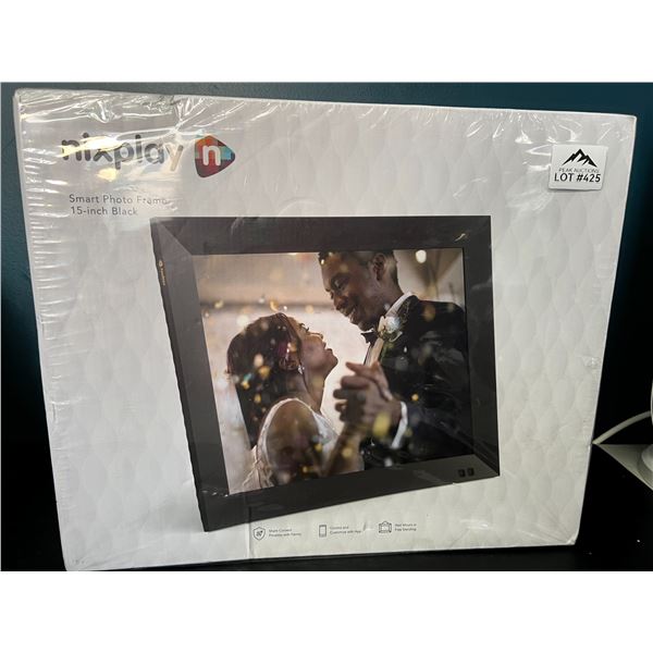 Lot of 1 Nixplay 15-Inch Smart Digital Wi-Fi Photo Frame - Black