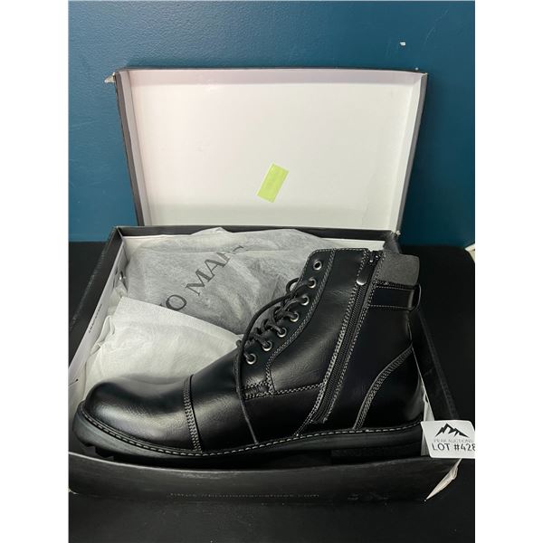 Lot of 1 Pair of Men's Leather Boots - Size 12 - Black