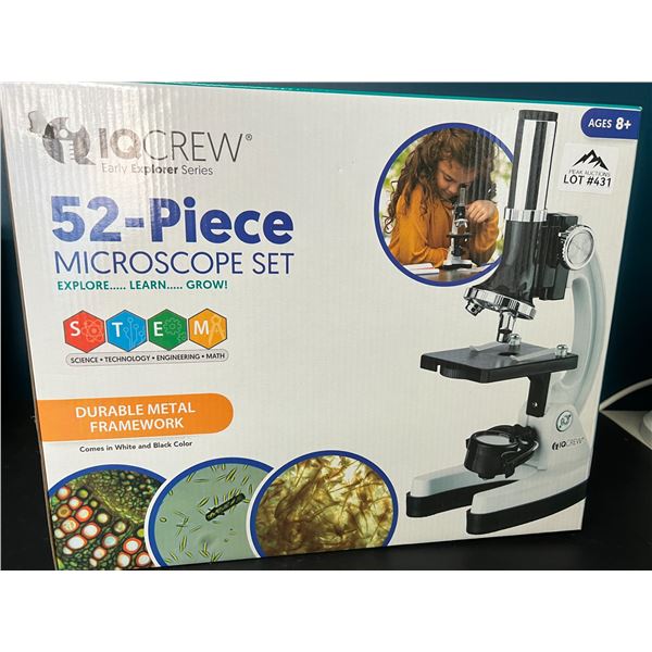 Lot of 1 IQCrew 52-Piece Microscope Set