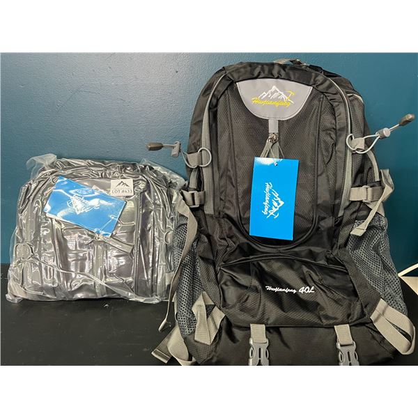 Lot of 2 Hiking/Outdoors Backpacks - Grey