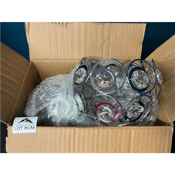 Lot of 1 2pack Crystal Ceiling Lights