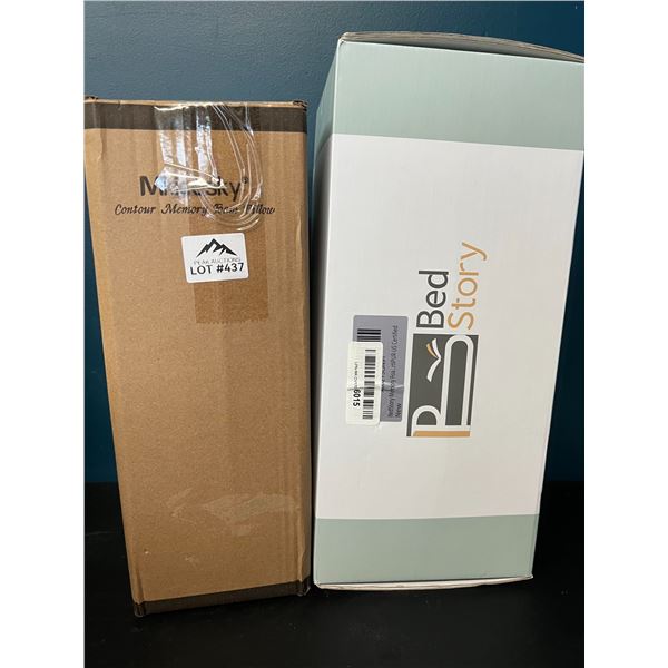 Lot of 2 Memory Foam Pillows