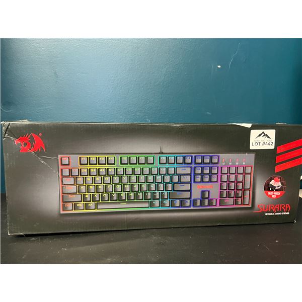 Lot of 1 RedDragon Surara RGB Light-Up Mechanical Gaming Keyboard